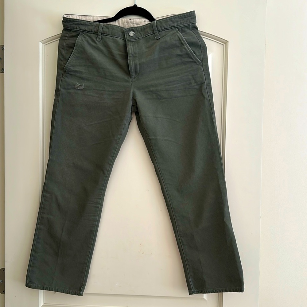 AG Ex-Boyfriend Khaki Crop